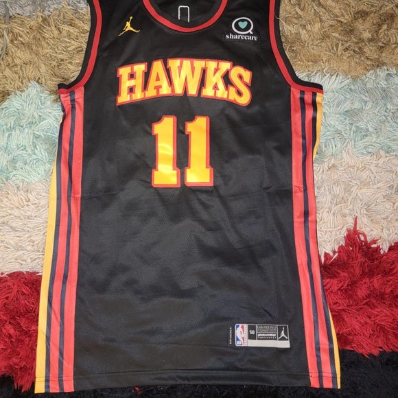 Men's Large Trae Young  Black  Atlanta Hawks 2020/ - Picture 8 of 9